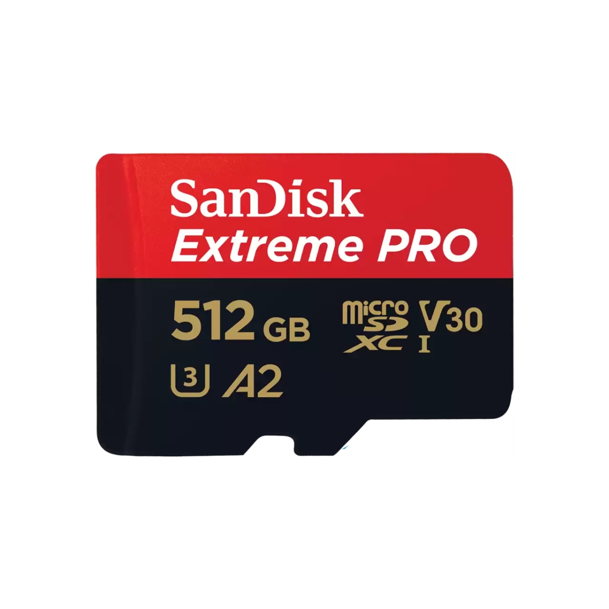 SanDisk microSDXC UHS-I U3 512 GB SDSQXCD-512G-GN6MA SanDisk Extreme PRO microSDXC 512GB 200MB/s A2 Class 10 V30 UHS-I U3, adapter