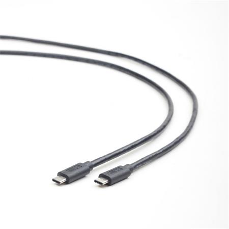 Gembird CCP-USB3.1-CMCM-1M USB-C 1m, 2x USB-C 3.1 (M), 1m, černý CABLEXPERT Kabel USB 3.1 Type-C na Type-C kabel (CM/CM), 1m, datový, černý