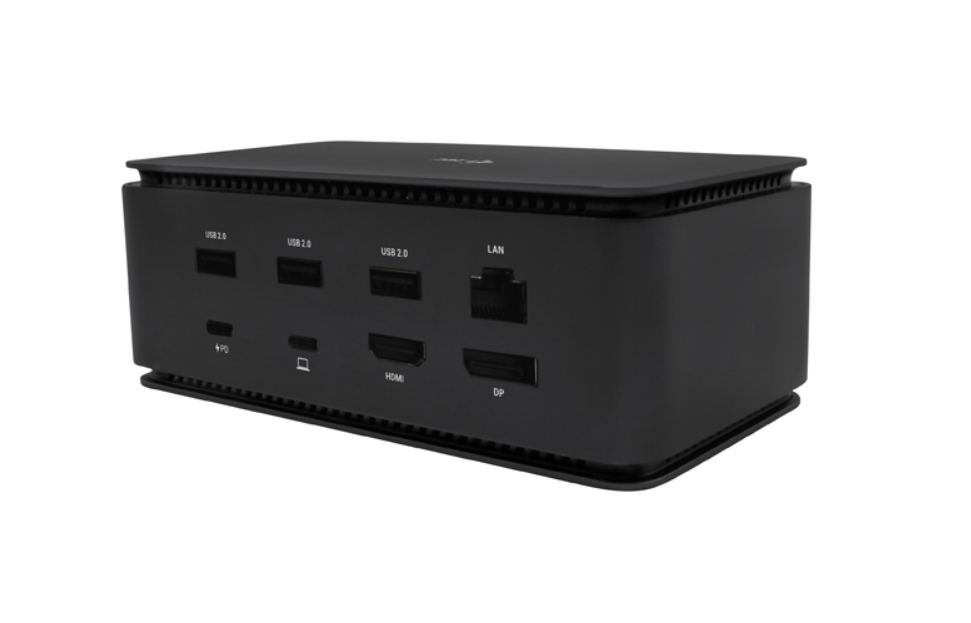 i-Tec USB4 Metal Docking station Dual 4K HDMI DP with Power Delivery 80 W + i-tec Universal Charger 112 W USB4DUALDOCK100W i-tec USB4 Metal Docking station Dual 4K HDMI DP with Power Delivery 80 W + U