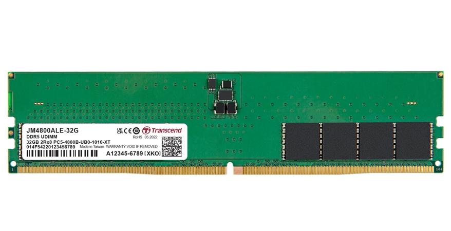 Transcend paměť 32GB SodimmDDR5 4800 JetRam 2Rx8 2Gx8 CL40 1.1V JM4800ASE-32G DIMM DDR5 32GB 4800MHz TRANSCEND JM 2Rx8 2Gx8 CL40 1.1V