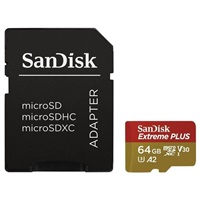 SanDisk microSDXC UHS-I 64 GB SDSQXBU-064G-GN6MA SanDisk micro SDXC karta 64GB Extreme PLUS (200 MB/s Class 10, UHS-I U3 V30) + adaptér