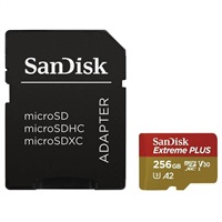 SanDisk SDXC UHS-I U3 256 GB SDSQXBD-256G-GN6MA SanDisk micro SDXC karta 256GB Extreme PLUS (200 MB/s Class 10, UHS-I U3 V30) + adaptér