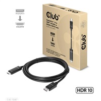 Club3D CAC-1087 Club3D kabel DP 1.4 na HDMI, 4K120Hz nebo 8K60Hz HDR10, M/M, 3m