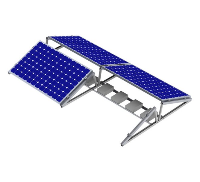 Solarmi kompletní držák SC pro uchycení 8ks sol. panelů na plochou střechu, typ východ-západ, 35mm, 1134mm SCOMP-8EW35-1134 Solarmi kompletní držák SC pro uchycení 8ks sol. panelů na plochou střechu,