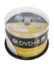 HP DVD+R 4,7GB 16x, cakebox, 50ks (DRE00026-3) DVD+R HP 4,7 GB (120min) 16x 50-cake