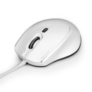 PORT optická myš SILENT, USB-A/USB-C, 3600 DPI, bílá