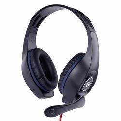GEMBIRD gaming headset with volume control blue-black 3.5mm