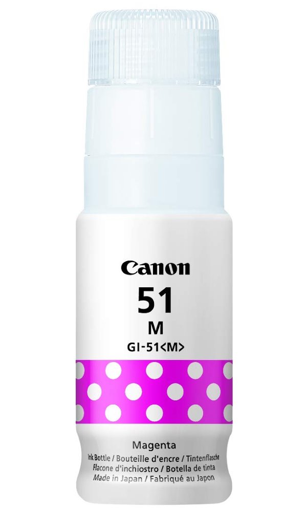 Inkoust Canon GI-51M - originální Canon CARTRIDGE GI-51 M purpurová pro PIXMA G1520, G2520, G2560, G3520, G3560 (7700 str.)