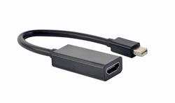 Gembird adaptér Mini DisplayPort (M) na HDMI (F), 4K, 0.15 m kabel, černý