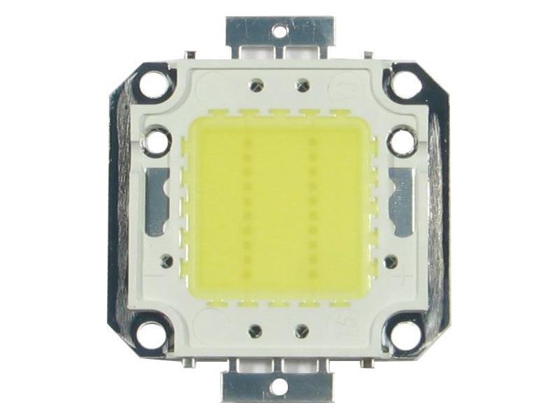 Epistar LED 20W bílá 6000K, 2400lm/600mA,120°, 30-32V Čip Epistar 20W, 6000K
