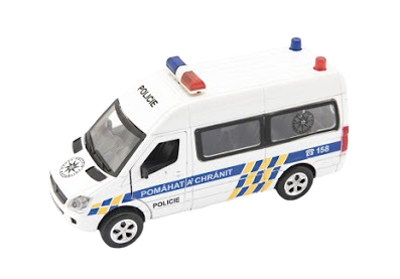 Dětské policejní auto TEDDIES se zvukem a světlem 15cm