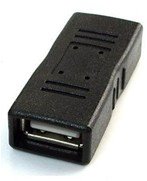 Gembird adaptér - spojka USB 2.0 (F) na USB 2.0 (F), černý