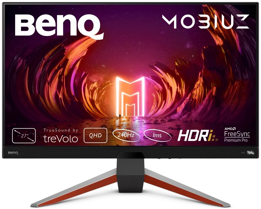 BENQ Mobiuz 27" LED EX270QM/ 2560x1440/ IPS panel/ 1000:1/ 1ms/ 2x HDMI/ DP/ 240Hz/ repro/ černý