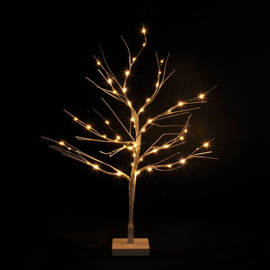 Solight LED zimní stromek, 50x LED, 60cm, 3xAA - 1V247