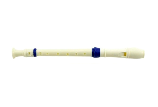Teddies flétna plast 33 cm s čistítkem Dětská flétna TEDDIES 33cm