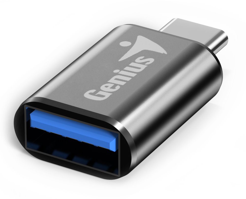 Genius ACC-C2A GENIUS ACC-C2A redukce z USB-C na USB-A, kovově šedá