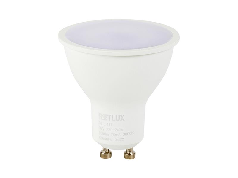 Retlux RLL 417 GU10 LED žárovka 9W