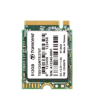 TRANSCEND MTE370T 512GB SSD disk M.2 2230, PCIe Gen3 x4 NVMe 1.3 (3D TLC), 2000MB/s R, 1100MB/s W