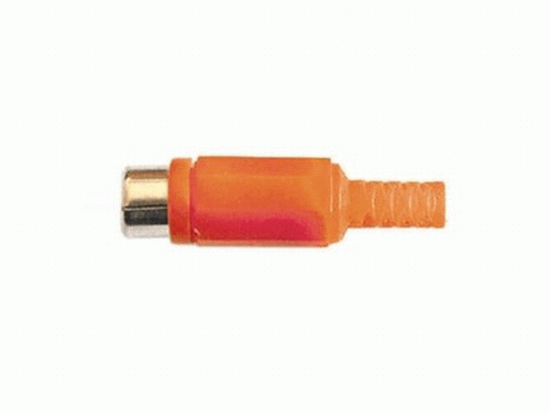 Konektor CINCH zásuvka červená KC02