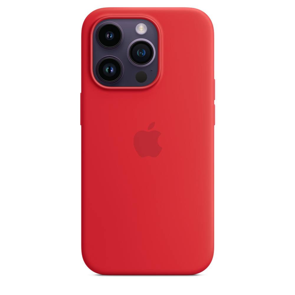 Apple iPhone silikonový kryt s MagSafe na iPhone 14 Pro Max, červený (PRODUCT)RED