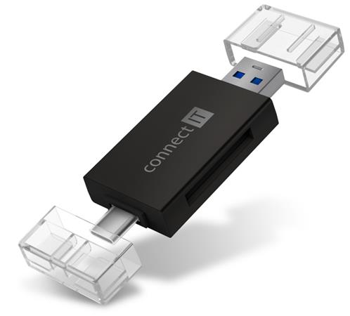 Connect IT CFF-1020-BK CONNECT IT USB-C/USB-A čtečka karet