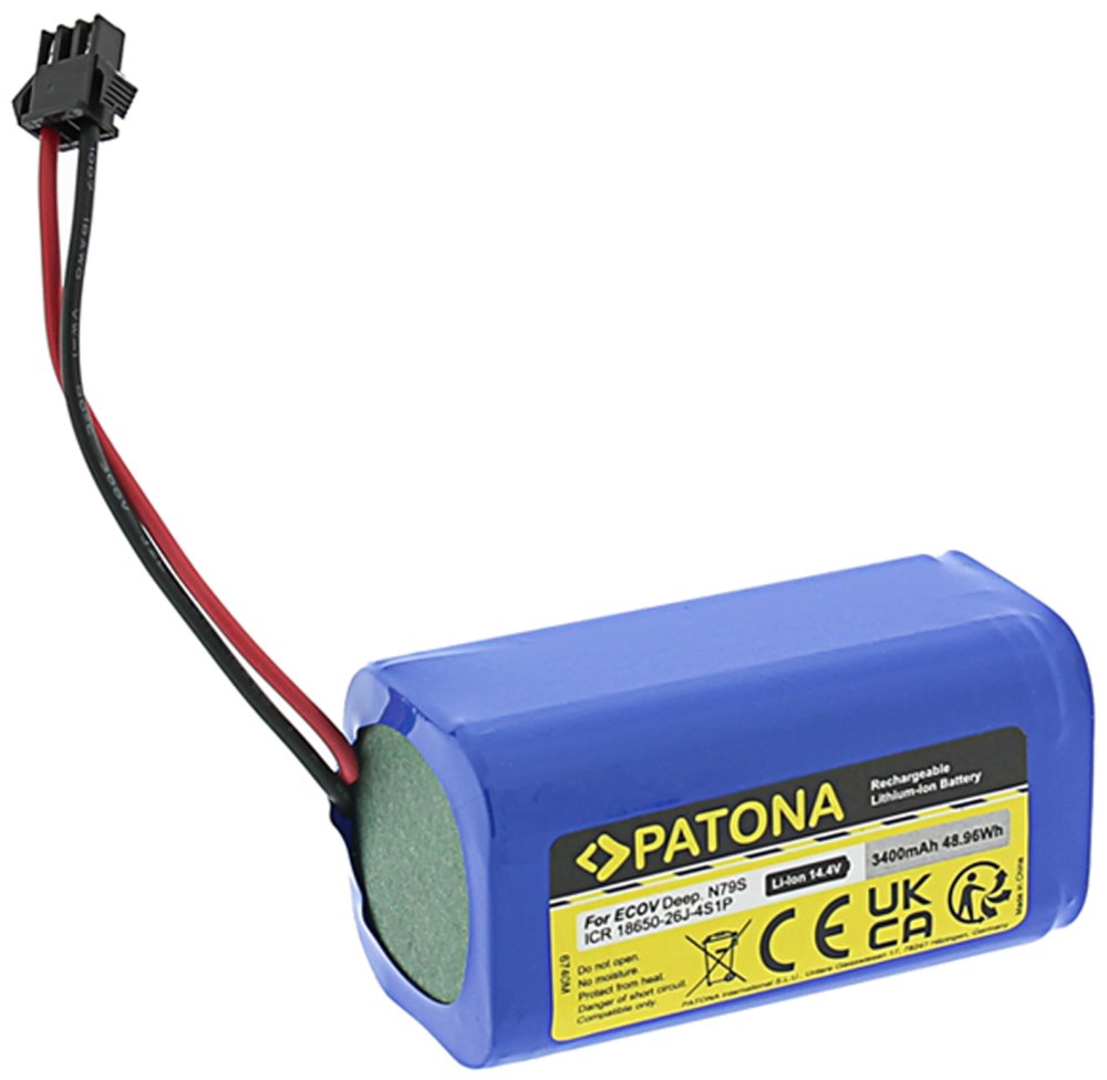PATONA baterie pro robotický vysavač Ecovacs Deebot 600/N79/715 3400mAh, Li-lon 14,4V