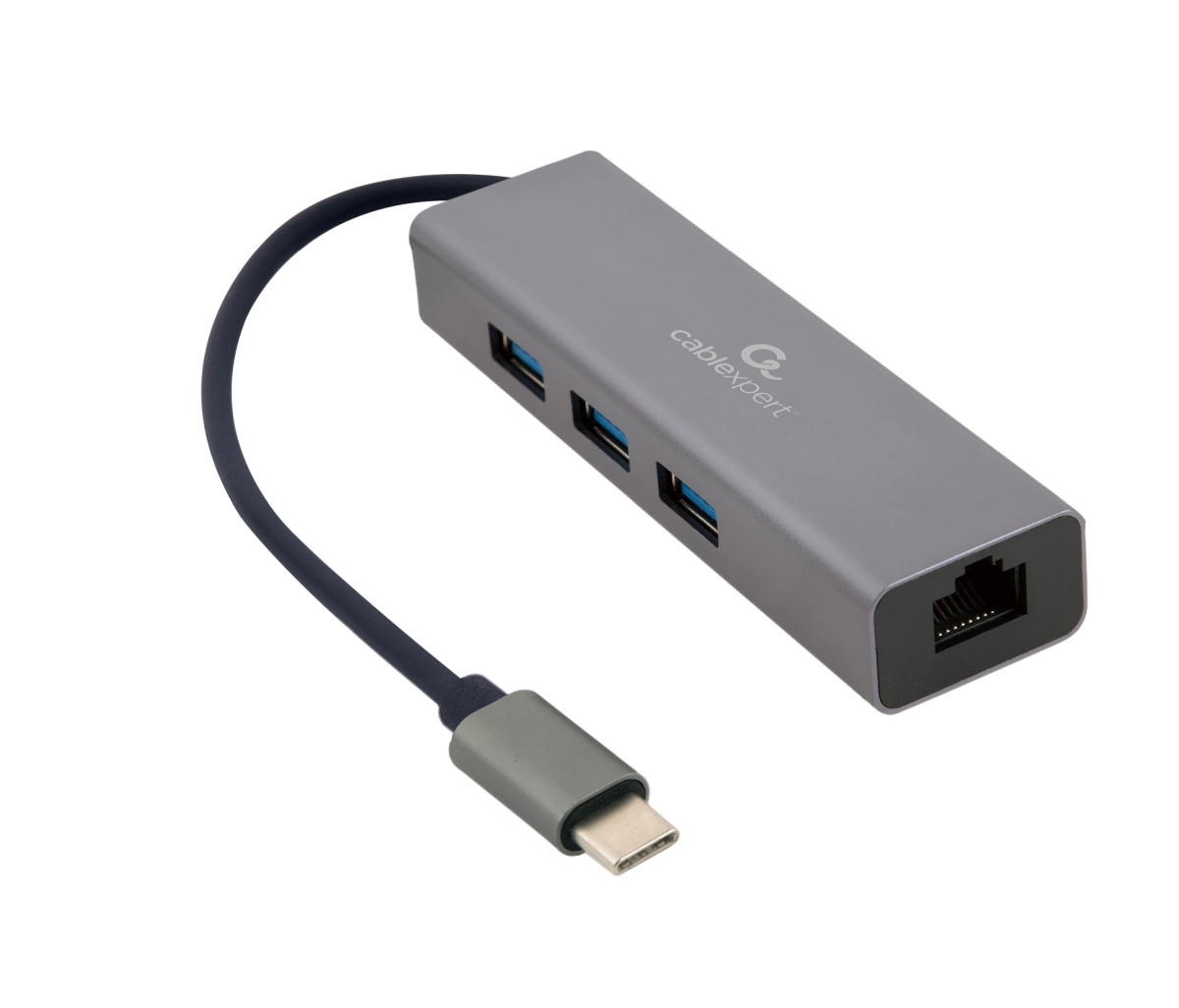 Gembird A-CMU3-LAN-01 Gembird USB-C GBit adapter + 3x USB 3.1