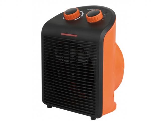 Horkovzdušný konvektor, ventilátor, topné těleso 2000 W, černá/oranžová barva, FH-2081 VIVAX
