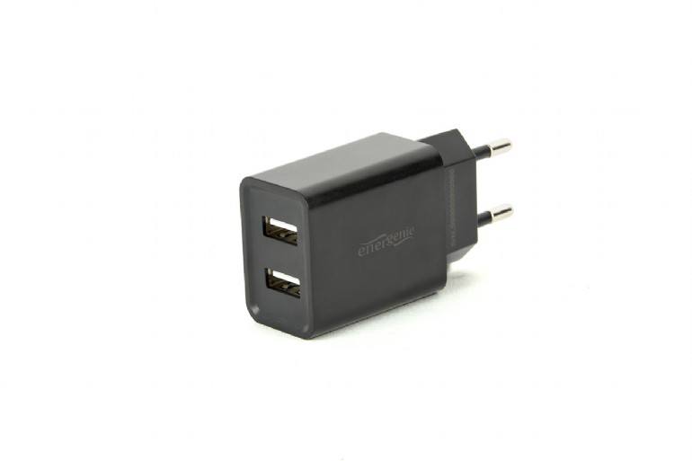 Gembird 2x USB nabíječka 2,1A, černá