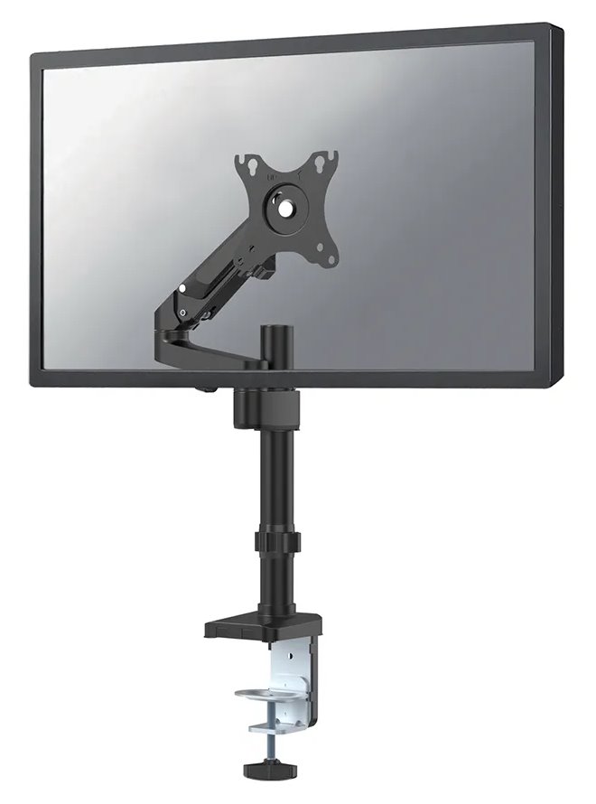 Neomounts DS70-750BL1/Držák displeje/tyč na stůl/17-27"/svorka/VESA 100X100/nosn. 7kg/plynový píst/1 displej/černý