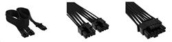 Corsair PSU Cable 12+4 PCIe5.0 12VHPWR 600W BL CP-8920331 Corsair Premium Individually Sleeved 12+4pin PCIe Gen 5 12VHPWR 600W cable, Type 4, BLACK