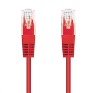 C-Tech CB-PP5-1R patch, Cat5e, UTP, 1m, červený C-TECH kabel patchcord Cat5e, UTP, červený, 1m