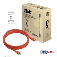 Club3D CAC-1515 Club3D kabel USB-C, Oboustranný USB-IF Certifikovaný data kabel, PD 240W(48V/5A) EPR M/M 4m