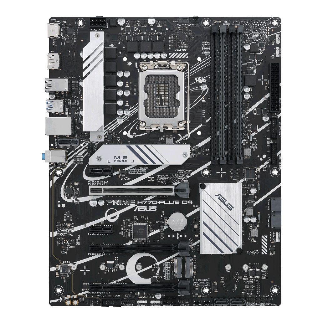Asus PRIME H770-PLUS D4 90MB1CU0-M0EAY0 ASUS MB Sc LGA1700 PRIME H770-PLUS DDR4, Intel H770, 4xDDR4, 1xDP, 1xHDMI