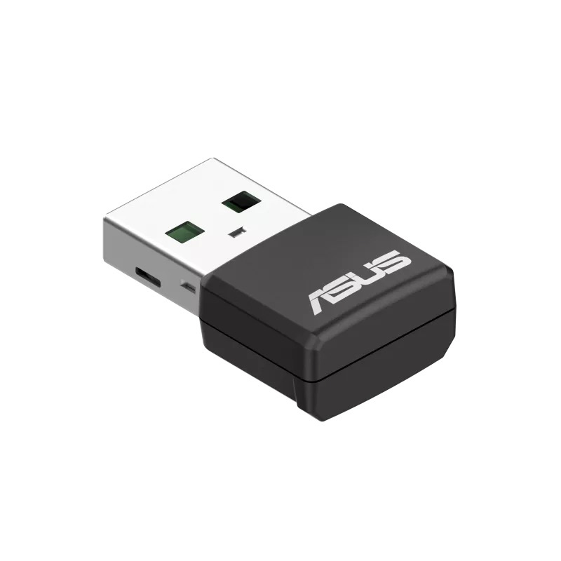 ASUS USB-AX55 Nano, Dvoupásmový WiFi 6 USB adaptér AX1800