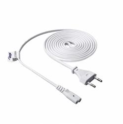 Akyga napájecí kabel 1.5m/250V/CEE 7/16-IEC C7 - bílá