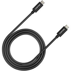 CANYON kabel UC-44, USB-C – USB-C (240W, 48V/5A, 40Gbps Data, 4K@120Hz) 1m, černá