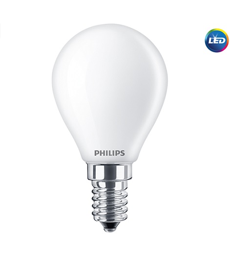 LED žárovka Philips E14 6,5W-60W 4000K 230V P45 FR G P347625