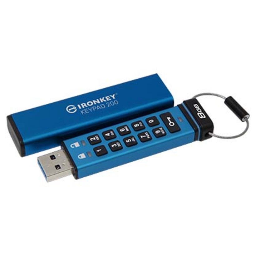 Kingston IronKey Keypad 200 8GB IKKP200/8GB Kingston Flash Disk IronKey 8GB Keypad 200 encrypted USB flash drive