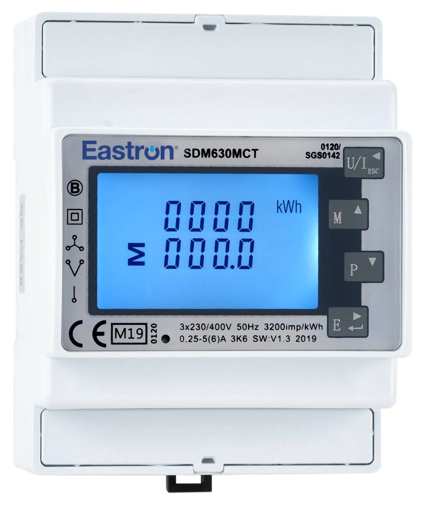 Eastron SDM630MCT Eastron SDM630MCT- 40mA elektroměr, třífázový