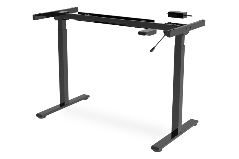 DIGITUS Elektricky výškově nastavitelný rám stolu Jednomotorový, 2stupňový, černý