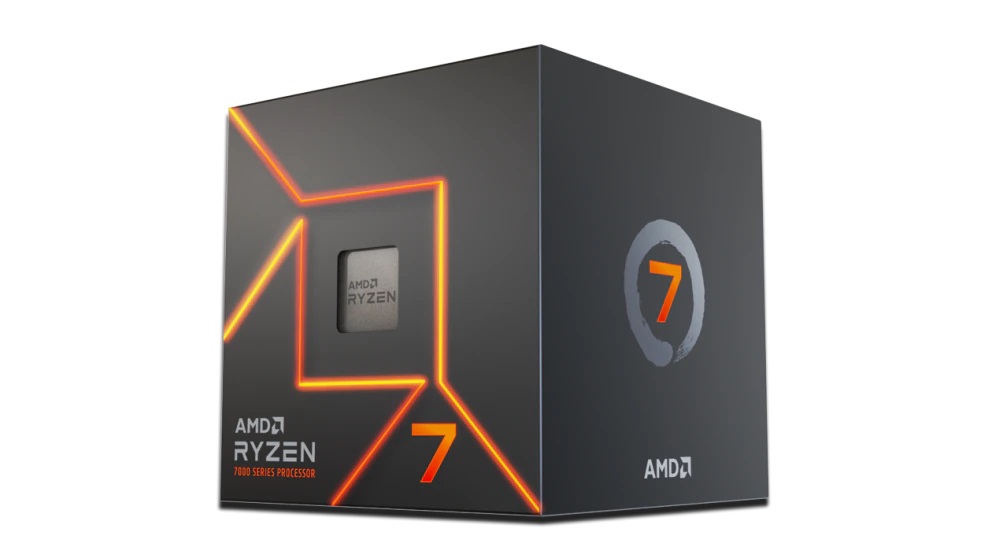 AMD Ryzen 7 7700 100-100000592BOX CPU AMD RYZEN 7 7700, 8-core, 3.8GHz, 40MB cache, 65W, socket AM5, BOX