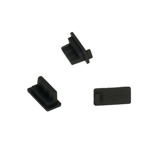 Záslepka pro konektor USB, barva černá - 10 ks balení Záslepka pro konektor USB 10ks Black