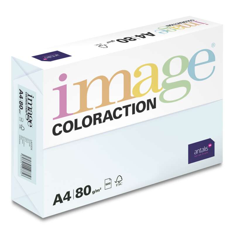 SPARE PRINT Kancelářský papír Image Coloraction A4/80g, Lagoon - pastelově světle modrá (BL29), 500 listů
