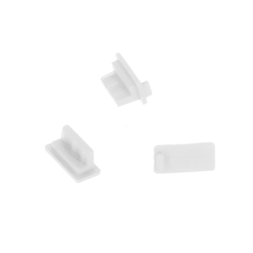 Záslepka pro konektor USB, barva bílá - 10 ks balení Záslepka pro konektor USB 10ks White