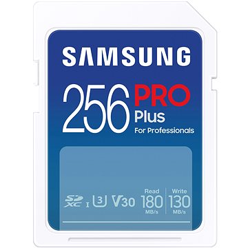 Samsung SDXC karta 256GB PRO PLUS + USB adaptér