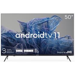 KIVI - 50 , UHD, Android TV 11, Black, 3840x2160, 60 Hz, Sound by JVC, 2x12W, 70 kWh/1000h , BT5.1, HDMI ports 4