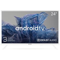 KIVI - 24 , HD, Google Android TV, White, 1366x768, 60 Hz, Sound by JVC, 2x5W, 21 kWh/1000h , BT5, HDMI ports 3