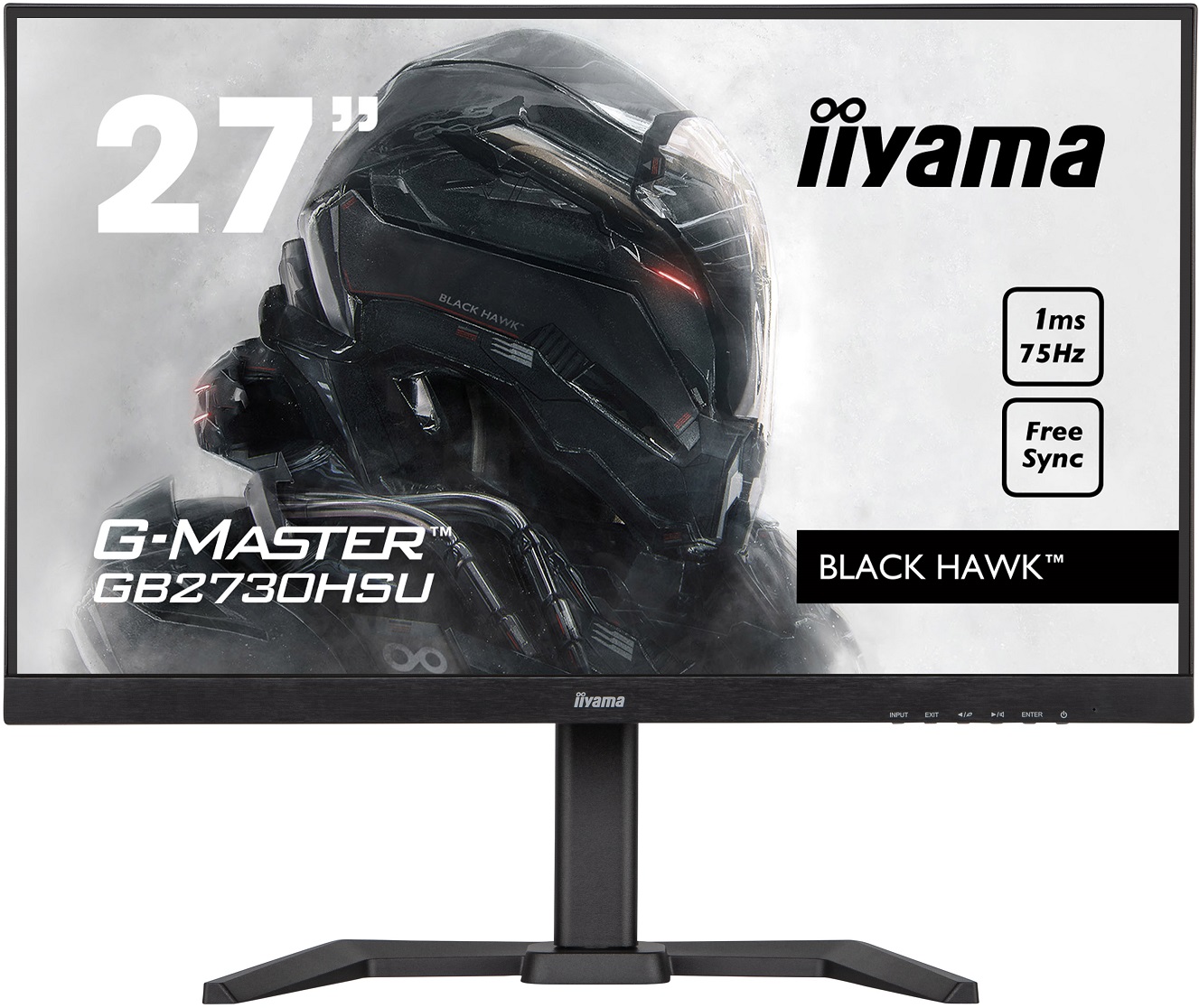 iiyama G-Master/GB2730HSU-B5/27"/TN/FHD/75Hz/1ms/Black/3R
