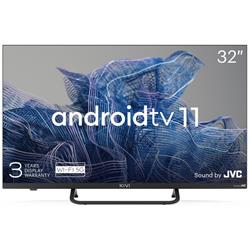 KIVI - 32 , FHD, Android TV 11, Black, 1920x1080, 60 Hz, Sound by JVC, 2x8W, 27 kWh/1000h , BT5.1, HDMI ports 3